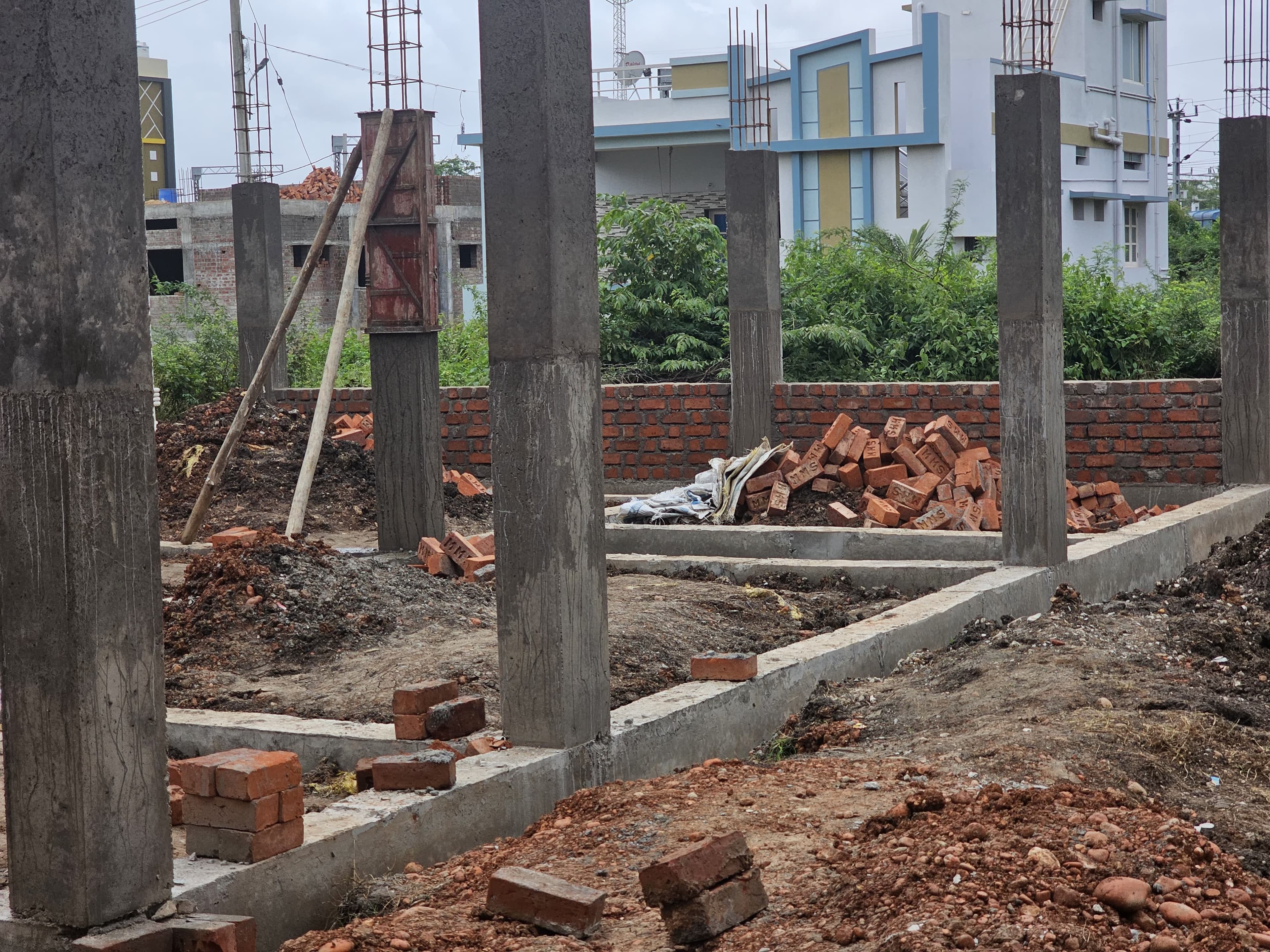 Plinth and structure construction phase